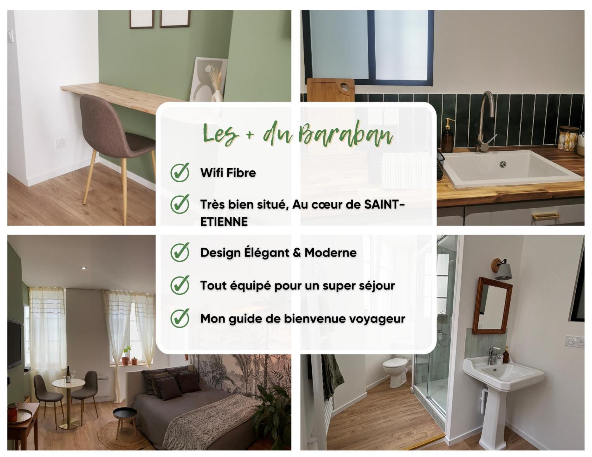 Le Baraban : Cocon Hypercentre Apartment Saint-Etienne  Ngoại thất bức ảnh